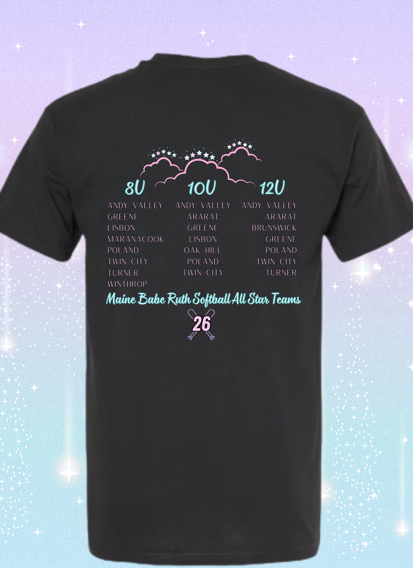 '26 Babe Ruth All Stars Softball T-Shirt