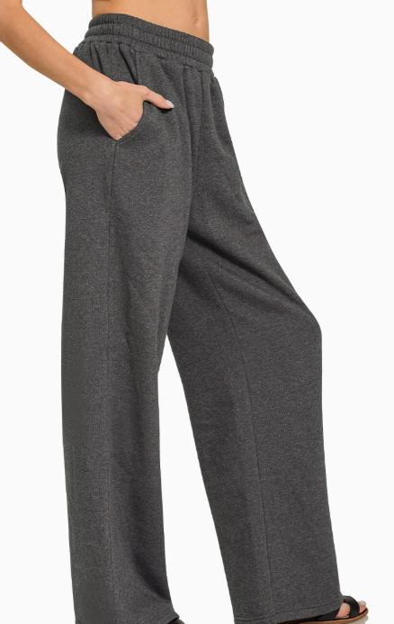 Wide leg women's sweatpants