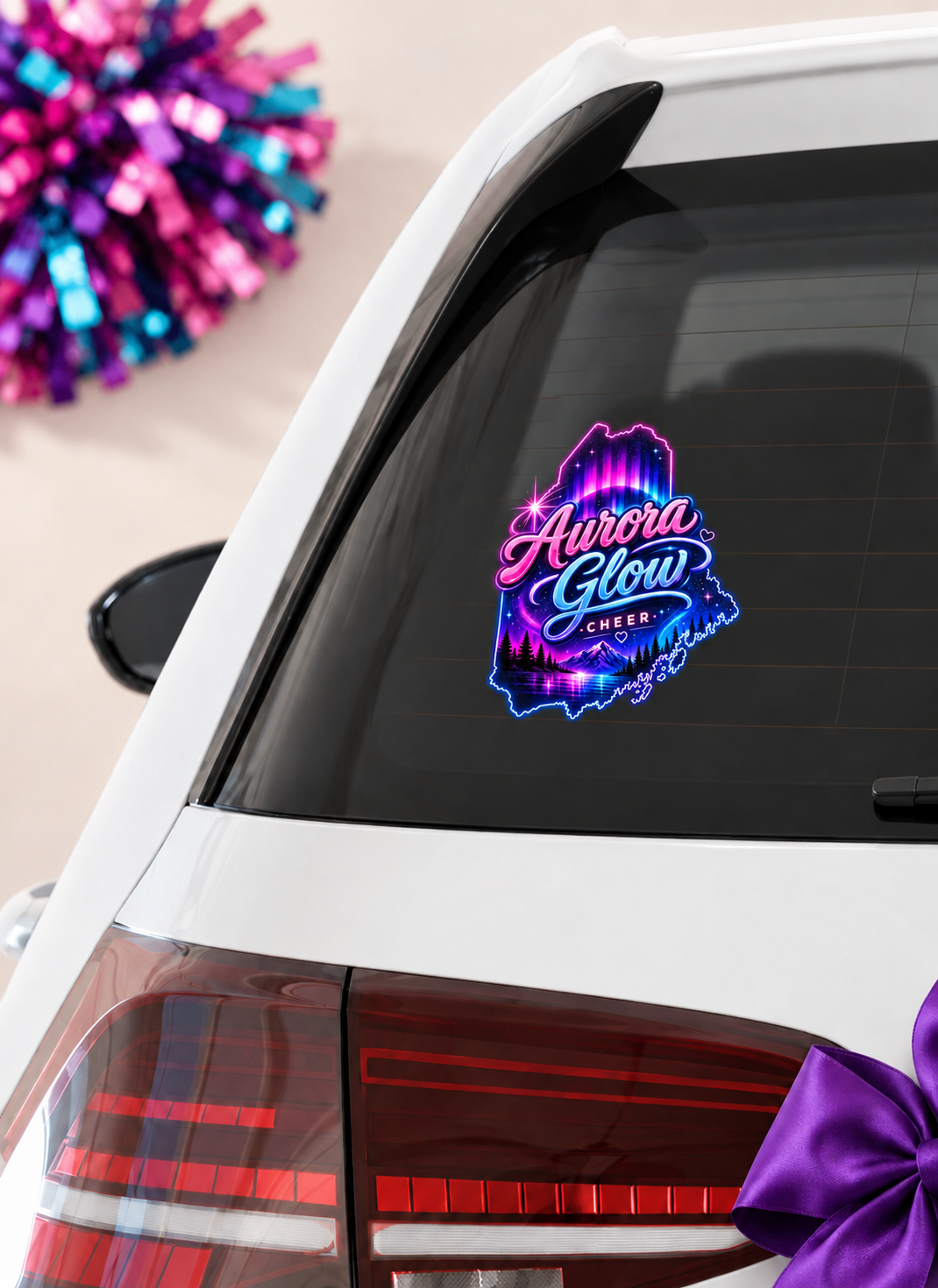 Aurora Cheer Car Decal