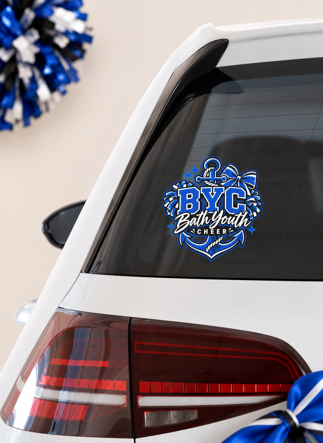 Bath Youth Cheer Car Decal
