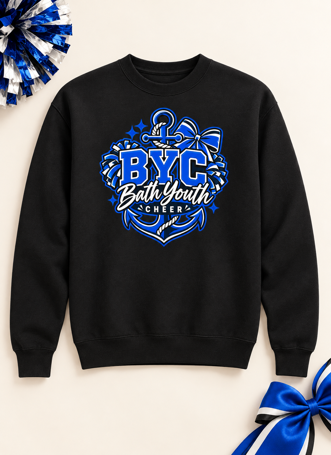 Bath Youth Cheer Crewneck