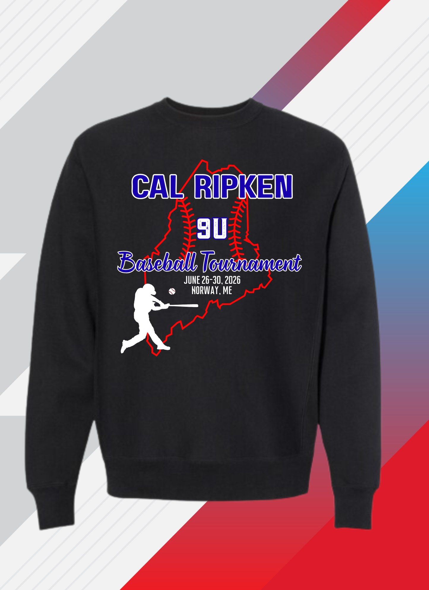 9U Cal Ripken Norway, ME Crewneck