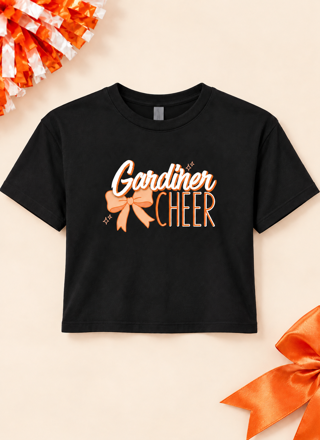 Gardiner Cheer Cropped T-Shirt — Design 1