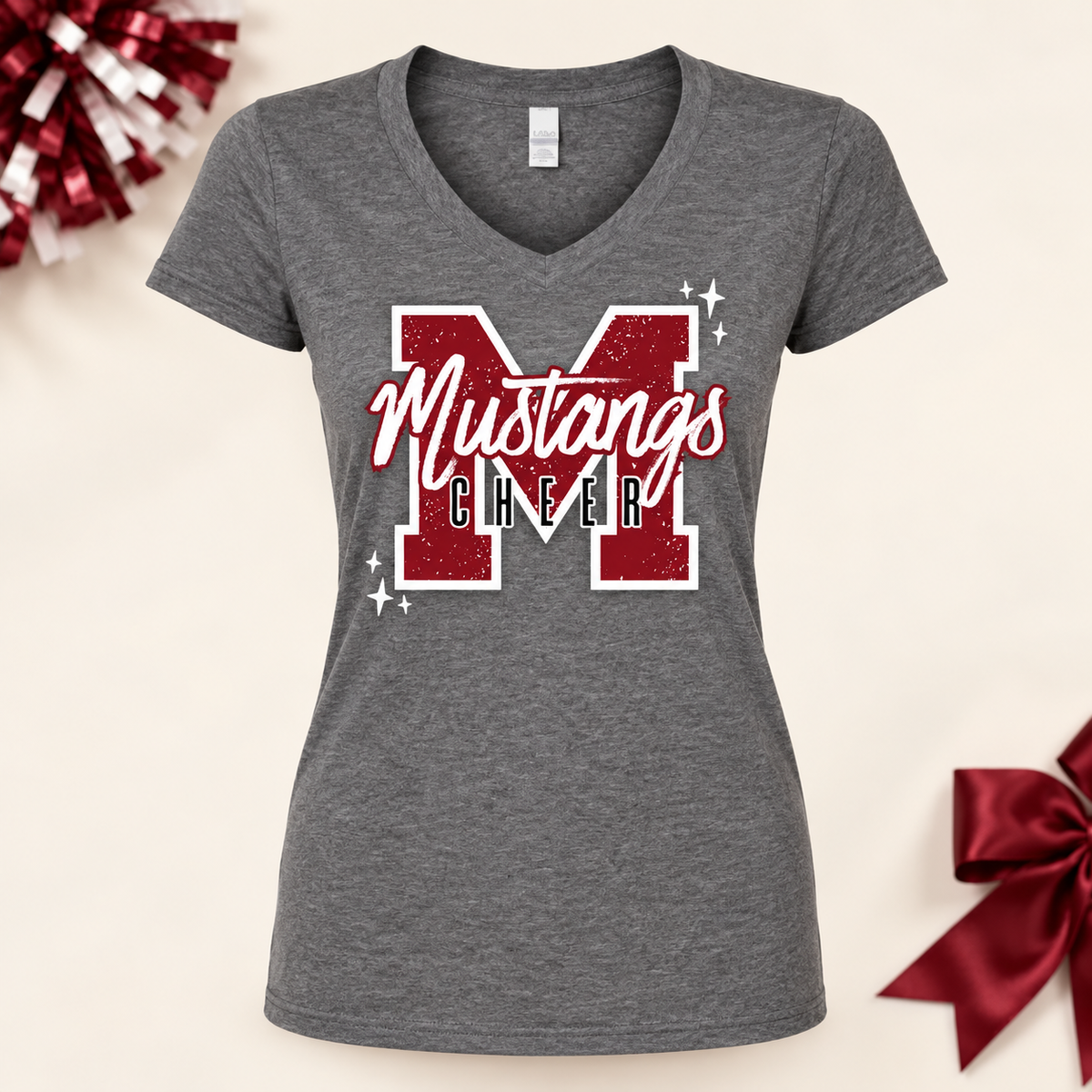 Monmouth Cheer V-Neck T-Shirt