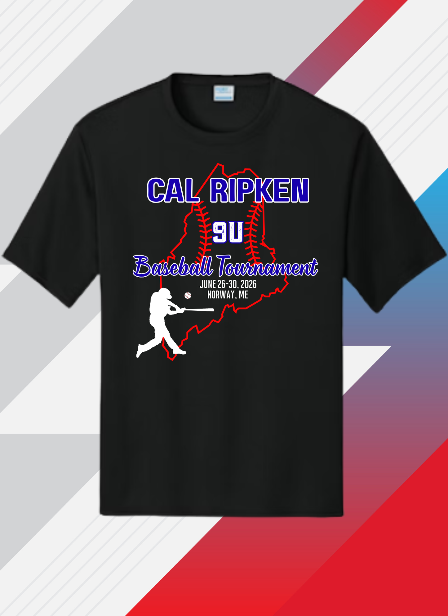 9U Cal Ripken Norway, ME T-Shirt