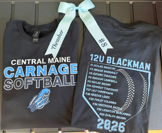12U Blackman Team T-Shirt