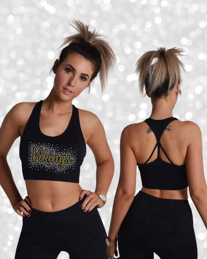 Vikings Cheer Twist Bra