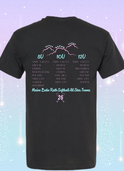 '26 Babe Ruth All Stars Softball T-Shirt