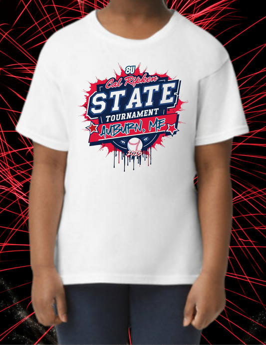 8U State Baseball T-Shirt