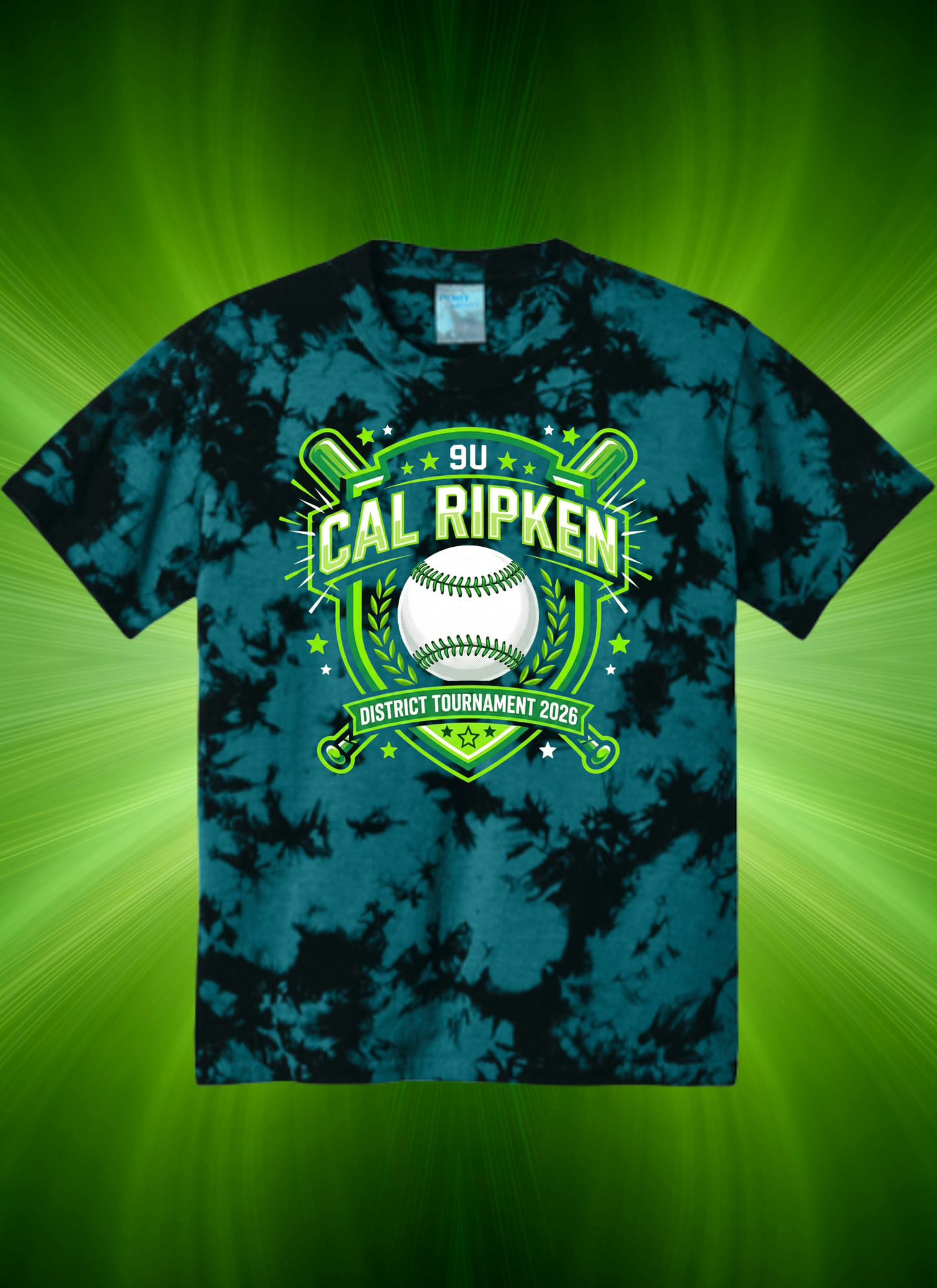 9U Cal Ripken District Tie Dye