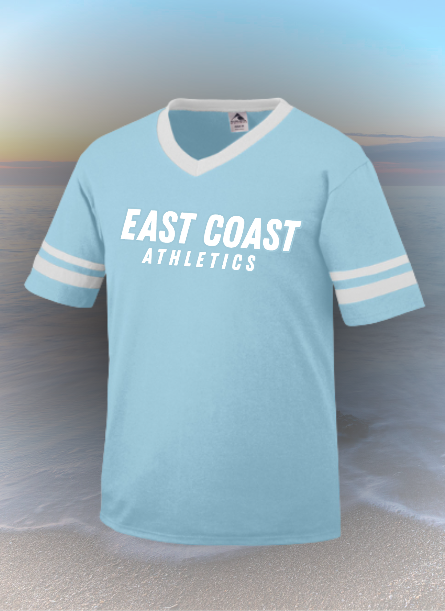 ECA V-Neck Jersey w/Stripe Sleeve