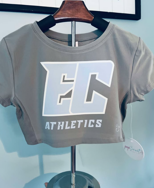 ECA Gray Crop Top