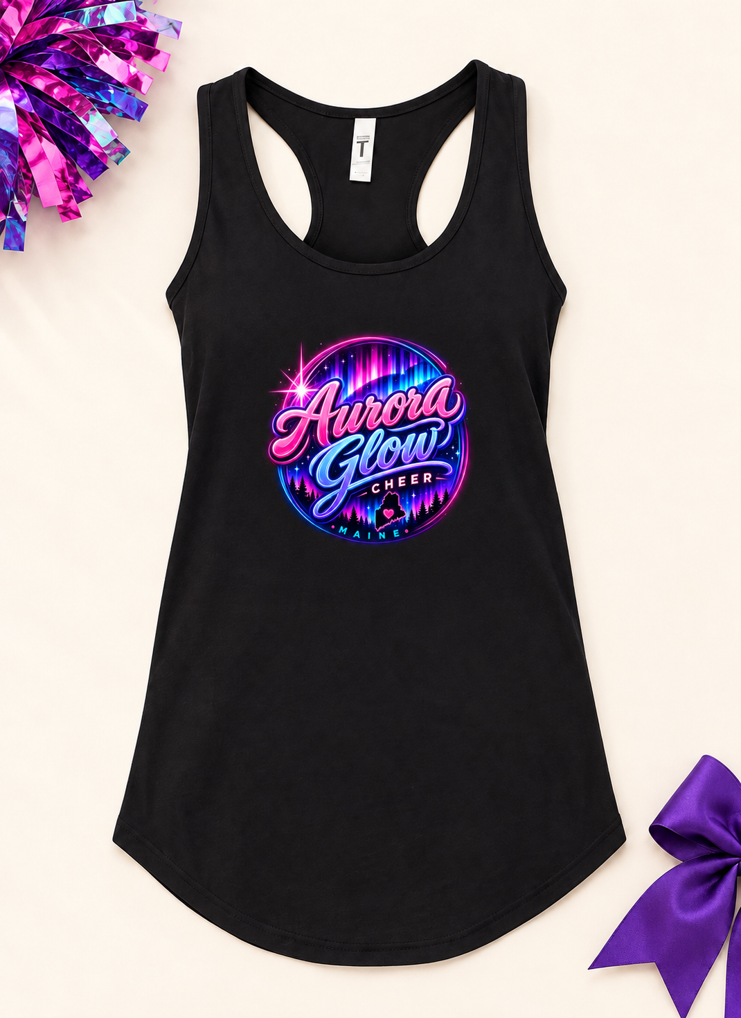 Aurora Cheer Racerback Tank