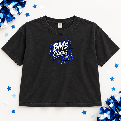 Bath Middle School Cheer women's Comfort Colors 3023CL boxy tee