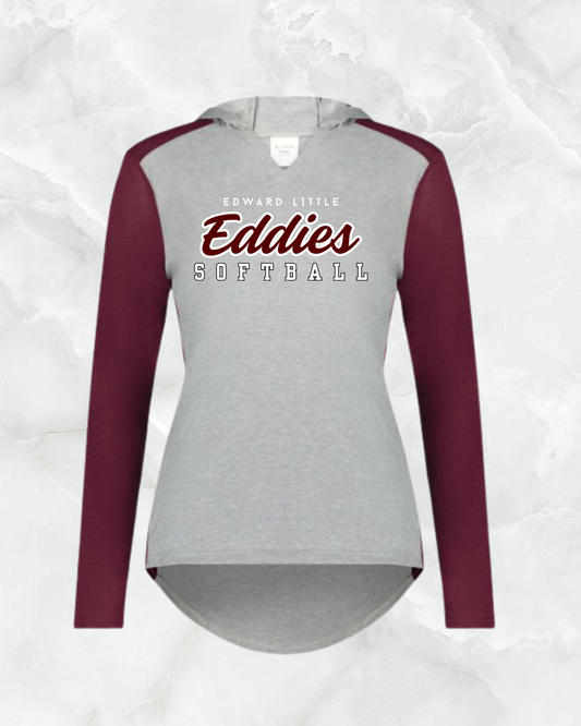 EL Softball Vintage Ladies Hoodie (Lightweight)