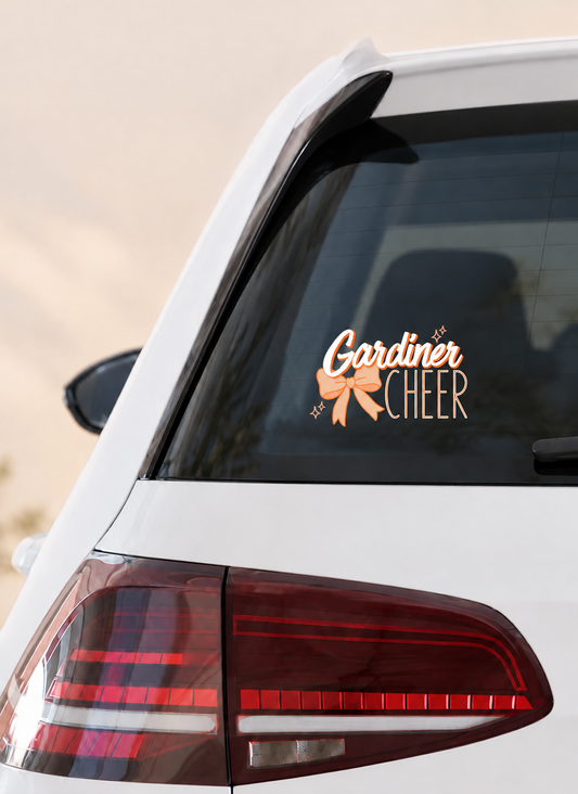 Gardiner Cheer Car Decal — Design 1