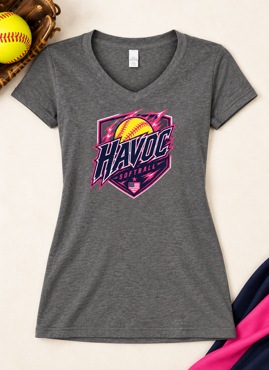Havoc Softball V-Neck T-Shirt