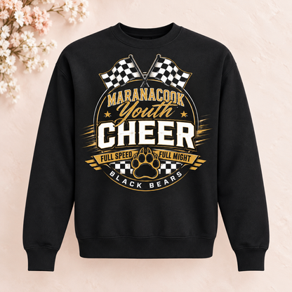 Maranacook Competition Cheer Crewneck — Design 2 — Black