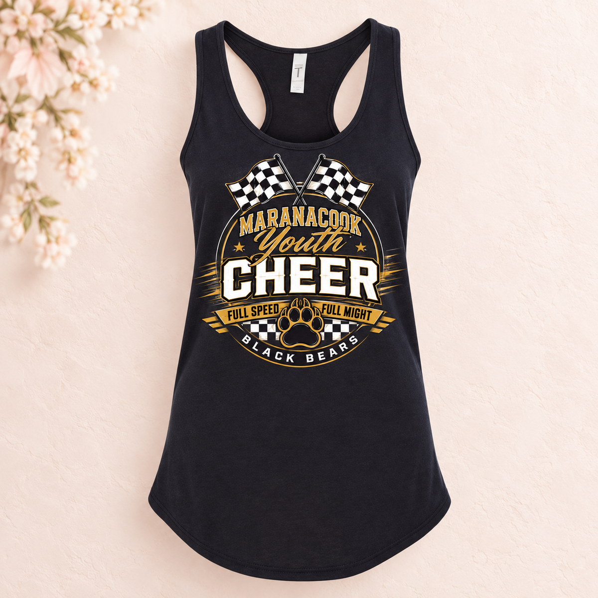 Maranacook Competition Cheer Racerback Tank — Design 2
