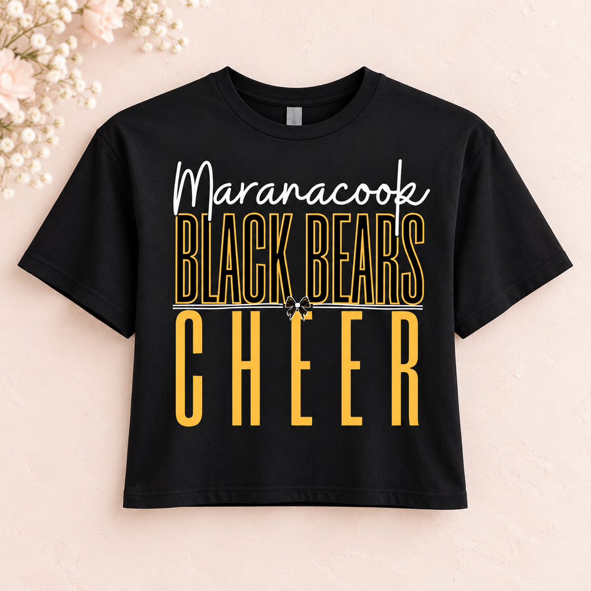 Maranacook Competition Cheer Cropped T-Shirt — Design 3