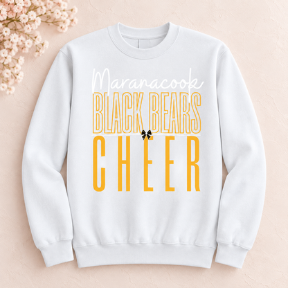 Maranacook Competition Cheer Crewneck — Design 3 — White