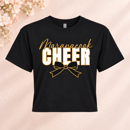 Maranacook Competition Cheer Cropped T-Shirt — Design 1