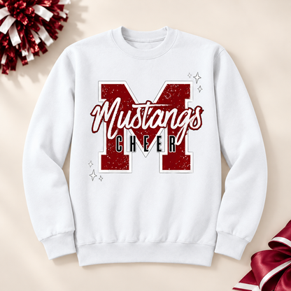 Monmouth Cheer Crewneck — White