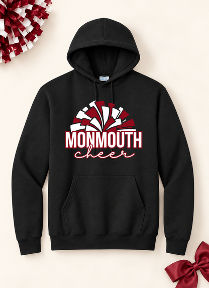 Monmouth Cheer — pom-pom design mockup