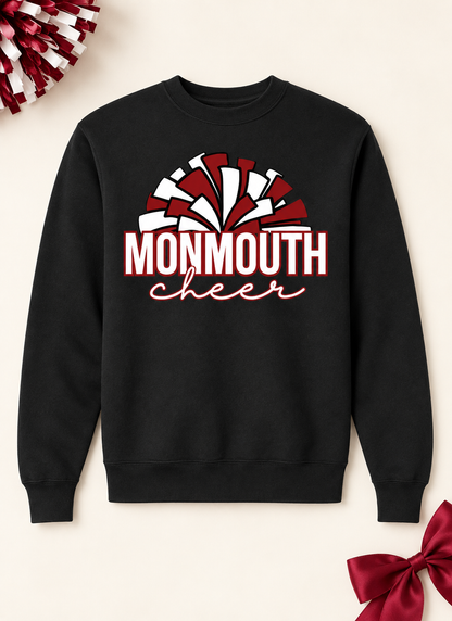 Monmouth Cheer — pom-pom design mockup