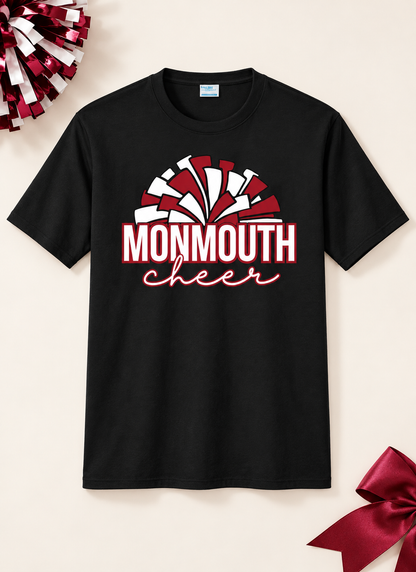 Monmouth Cheer — pom-pom design mockup