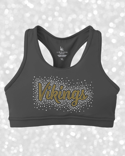 Vikings Cheer Sports Bra